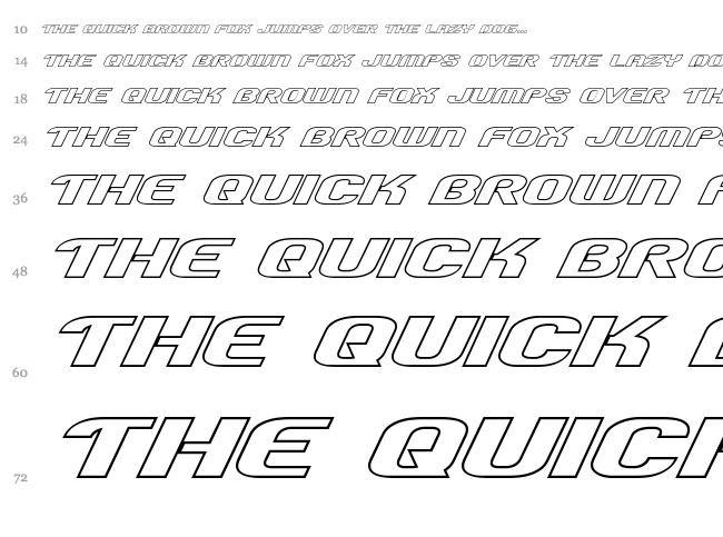 Team America font waterfall