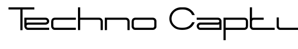 Techno Capture font