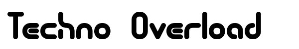 Techno Overload font