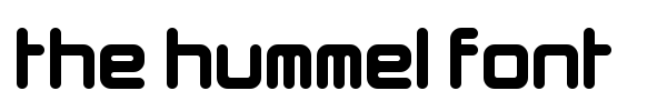 The Hummel Font font preview