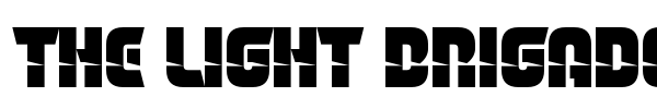 The Light Brigade font