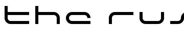 The Rush font