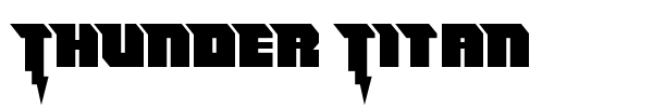 Thunder Titan font