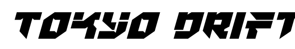 Tokyo Drifter font preview