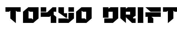 Tokyo Drifter font preview