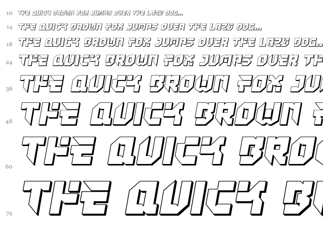 Tokyo Drifter font waterfall