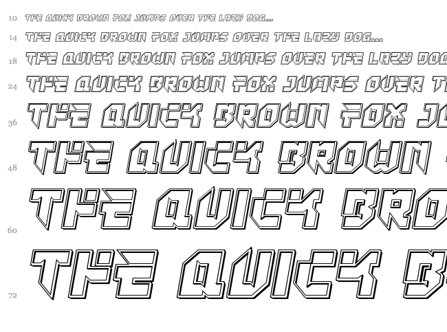 Tokyo Drifter font waterfall
