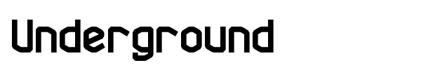 Underground font preview