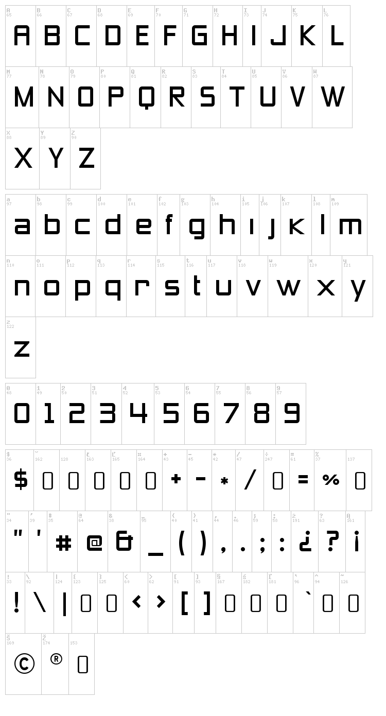 Three Zero Letters Zeroes font , Techno - Various fonts - Fontzzz.com