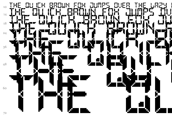 Advanced Pixel LCD-7 font waterfall