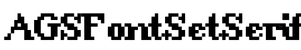 AGSFontSetSerif font