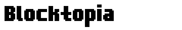Blocktopia font