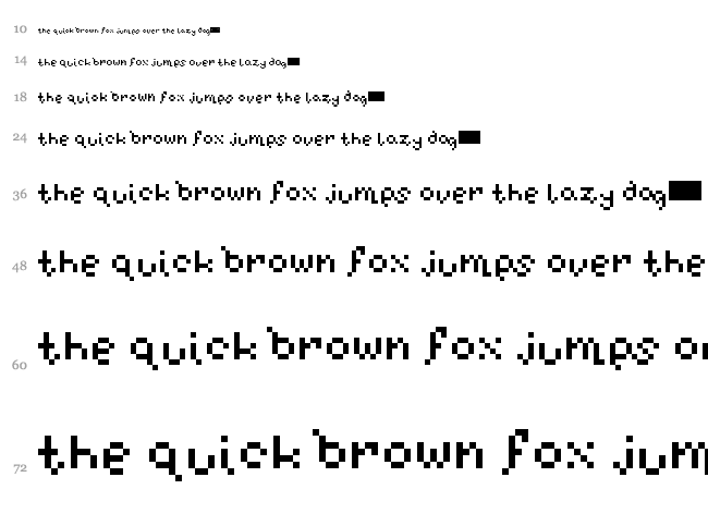 Blox font waterfall