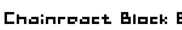 Chainreact Block Boxter font