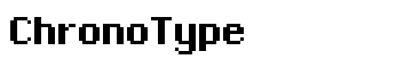 ChronoType font