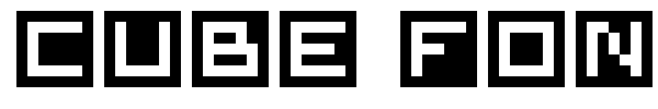Cube Font font