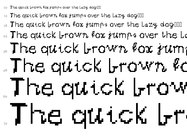 Elevenki2Czcionk font waterfall