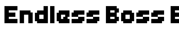 Endless Boss Battle font