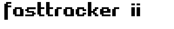 Fasttracker II font
