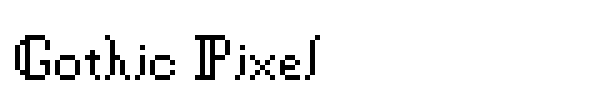 Gothic Pixel font
