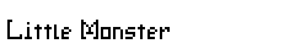 Little Monster font preview