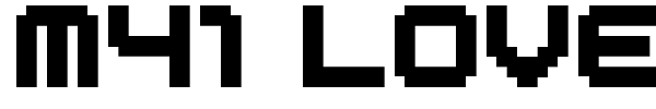 M41 Lovebit font