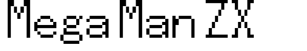 Mega Man ZX font preview