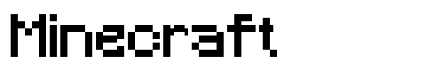 Minecraft font