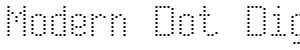 Modern Dot Digital-7 font