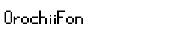 OrochiiFon font