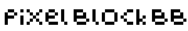 Pixel Block BB font