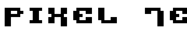 Pixel Technology font