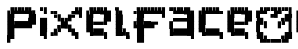 PixelFaceOnFire font