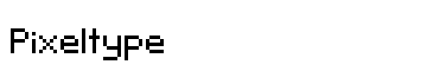 Pixeltype font
