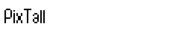 PixTall font