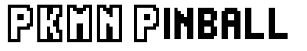 PKMN Pinball font preview
