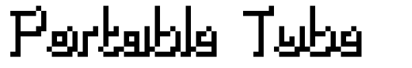 Portable Tube font