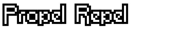 Propel Repel font preview
