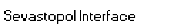 Sevastopol Interface font