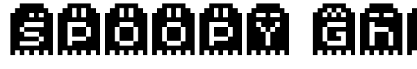 Spoopy Ghost Pixels font