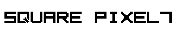 Square Pixel7 font