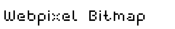Webpixel Bitmap font