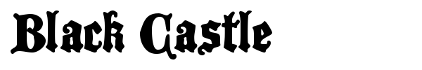 Black Castle font