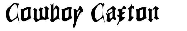 Cowboy Caxton font