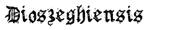 Dioszeghiensis font