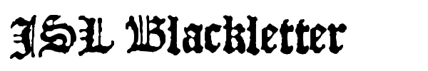 JSL Blackletter font