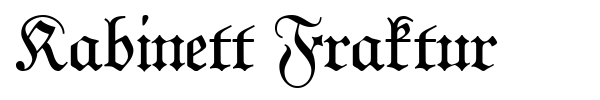 Kabinett Fraktur font
