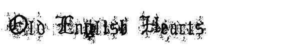 Old English Hearts font