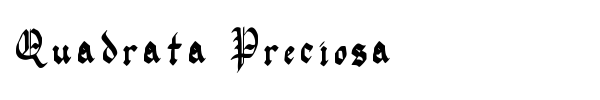 Quadrata Preciosa font