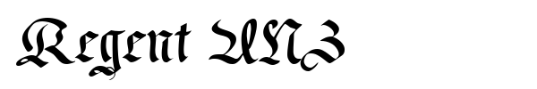 Regent UNZ font